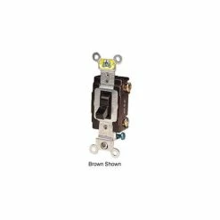 Leviton CS120-2GY 20A, 120/277V, Single-Pole, Grounding, Gray - Pkg Qty 10