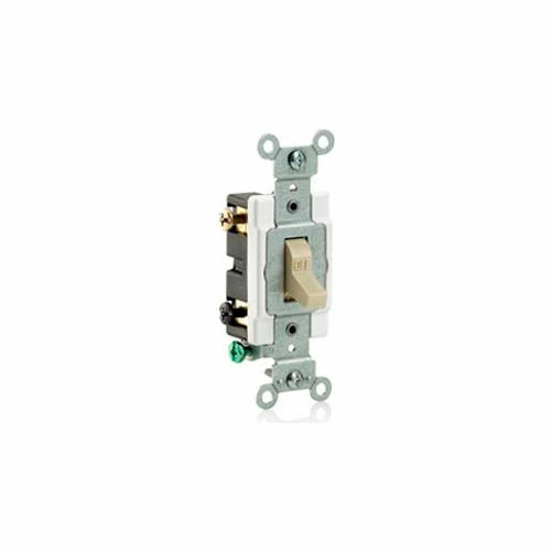 Leviton Cs215-2gy 15a, 120/277v, Double-Pole, Grounding, Gray 3 Leviton Cs215-2gy 15a, 120/277v, Double-Pole, Grounding, Gray