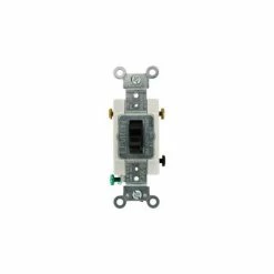 Leviton CS320-2E 20A, 120/277V, 3-Way, Heavy Duty Specification Grade, Blk - Pkg Qty 10