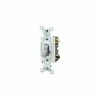 Leviton Csb2-20w 20a, 120/277v, Double-Pole, Grounding, White -Switches, Receptacles & Sensors Sales LEV CSB2 20W