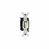 Leviton Csb4-20w 20a, 120/277v, 4-Way, Grounding, White -Switches, Receptacles & Sensors Sales LEV CSB4 20W