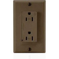 Leviton T5280 Tamper Resistant Decora Duplex Surge Suppressor Recpt., 15a, Brown