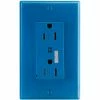Leviton T5280-B Tamper Resistant Decora Duplex Surge Suppressor Recpt, 15a, Blue 2 Leviton T5280-B Tamper Resistant Decora Duplex Surge Suppressor Recpt, 15a, Blue -Switches, Receptacles & Sensors Sales LEV T5280 B