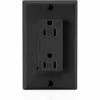 Leviton T5280-E Tamper Resistant Decora Duplex Surge Suppressor Recpt 15a, Black -Switches, Receptacles & Sensors Sales LEV T5280 E