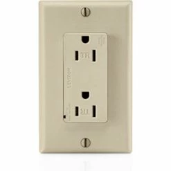 Leviton T5280-I Tamper Resistant Decora Duplex Surge Suppressor Recpt 15a, Ivory