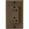 Leviton T5380 Tamper Resistant Decora Duplex Surge Suppressor Recpt, 20a, Brown -Switches, Receptacles & Sensors Sales LEV T5380