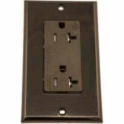 Leviton T5380-E Tamper Resistant Decora Duplex Surge Suppressor Recpt 20a, Black