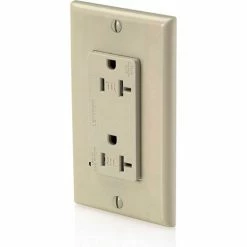 Leviton T5380-I Tamper Resistant Decora Duplex Surge Suppressor Recpt 20a, Ivory