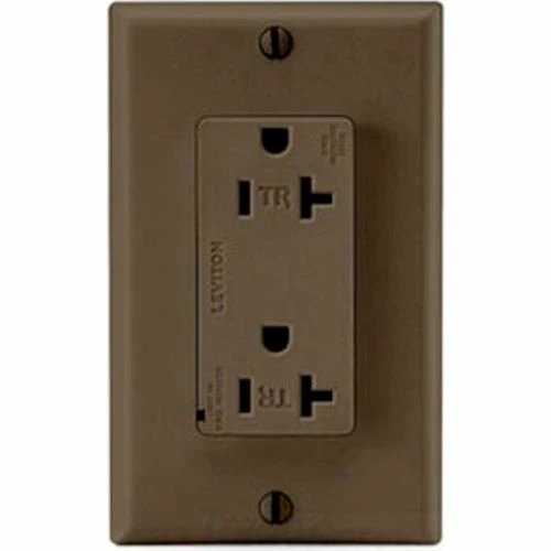 Leviton T5380 Tamper Resistant Decora Duplex Surge Suppressor Recpt, 20a, Brown 3 Leviton T5380 Tamper Resistant Decora Duplex Surge Suppressor Recpt, 20a, Brown