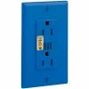 Leviton T7280-B Tamper Resistant Decora Surge Prot. Duplex Recpt, 15a, Blue -Switches, Receptacles & Sensors Sales LEV T7280 B