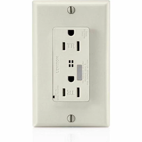 Leviton T7280-T Tamper Resistant Decora Surge Prot. Dplx Recpt, 15a, Lt. Alm. 3 Leviton T7280-T Tamper Resistant Decora Surge Prot. Dplx Recpt, 15a, Lt. Alm.