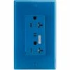 Leviton T7380-B Tamper Resistant Surge Prot. Decora Duplex Recpt, 20a, Blue -Switches, Receptacles & Sensors Sales LEV T7380 B