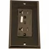 Leviton T7380-E Tamper Resistant Decora Duplex Surge Prot. Recpt, 20a, Black -Switches, Receptacles & Sensors Sales LEV T7380 E