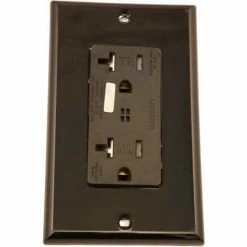 Leviton T7380-E Tamper Resistant Decora Duplex Surge Prot. Recpt, 20a, Black