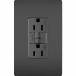 Legrand® Radiant® Weather Resistant Receptacle, 15A, 125V, Black