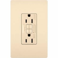 Legrand® Radiant® Weather Resistant Receptacle, 15A, 125V, Light Almond