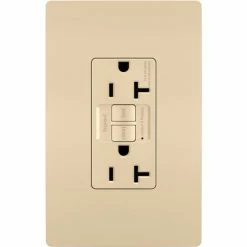 Legrand® Radiant® Self Test Receptacle, 20A, Ivory