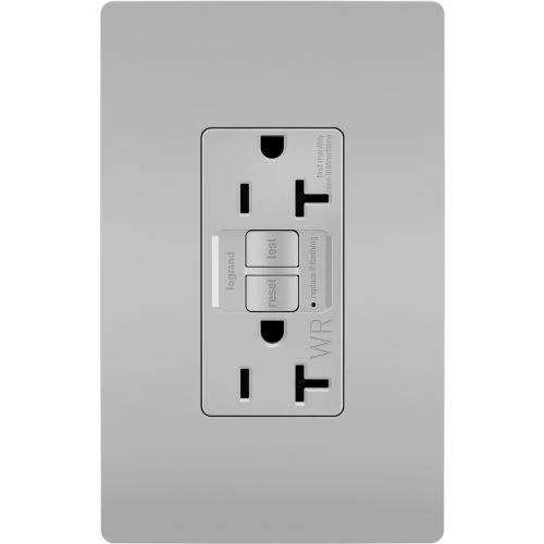 Legrand® Radiant® Weather Resistant Receptacle, 20A, 125V, Gray 3 Legrand® Radiant® Weather Resistant Receptacle, 20A, 125V, Gray