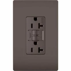 Legrand® Radiant® Tamper Resistant Receptacle, 20A, 125V, Brown