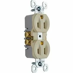 Legrand® Trademaster® Duplex Receptacle, 15A, 125V, Ivory - Pkg Qty 10