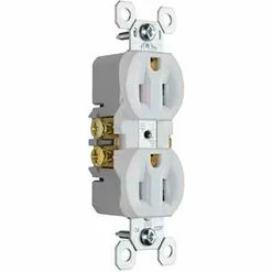 Legrand® Trademaster® Duplex Receptacle, 15A, 125V, White - Pkg Qty 10