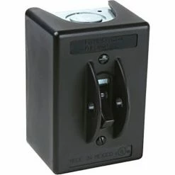 Legrand® Three Pole AC Manual Motor Controller, 30A, 3 Phase, Black