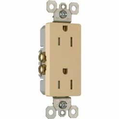 Legrand® Radiant® Tamper Resistant Outlet, Double Pole, 15A, 125V, Ivory - Pkg Qty 10