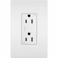 Legrand® Radiant® Outdoor Outlet, Double Pole, 15A, 125V, White - Pkg Qty 10