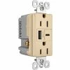 Legrand® Radiant® Ultra Fast USB Type AC Outlet, 15A, Ivory - Pkg Qty 10