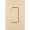 Legrand® Radiant® Two Single Pole Switches & Single Pole/3-Way Switch, Ivory -Switches, Receptacles & Sensors Sales LG7 RCD113I 1