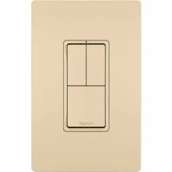 Legrand® Radiant® Two Single Pole Switches & Single Pole/3-Way Switch, Ivory