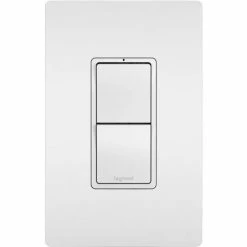 Legrand® Radiant® Two Single Pole 3 Way Switches, White