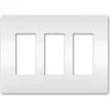 Legrand® Radiant® Three Gang Screwless Wall Plate, White -Switches, Receptacles & Sensors Sales LG7 RWP263W 1