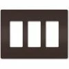Legrand® Radiant® Three Gang Screwless Wall Plate, Brown -Switches, Receptacles & Sensors Sales LG7 RWP263 1
