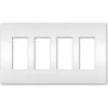 Legrand® Radiant® Four Gang Screwless Wall Plate, White 1 Legrand® Radiant® Four Gang Screwless Wall Plate, White -Switches, Receptacles & Sensors Sales LG7 RWP264W 1