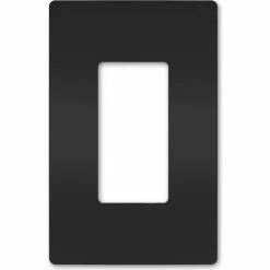 Legrand® Radiant® One Gang Screwless Wall Plate, Black