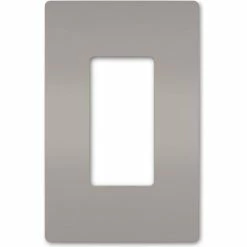 Legrand® Radiant® One Gang Screwless Wall Plate, Gray