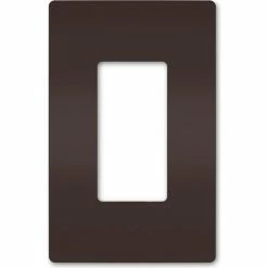 Legrand® Radiant® One Gang Screwless Wall Plate, Brown