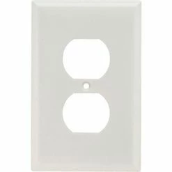 Legrand® Duplex Receptacle Openings, 0.07" Thick, Junior-Jumbp, One Gang, White - Pkg Qty 20