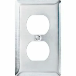 Legrand® Duplex Receptacle Openings, 0.032" Thick, Stainless Steel - Pkg Qty 20