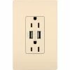 Legrand® Duplex USB 3.1 Outlet, 15A, Light Almond 2 Legrand® Duplex USB 3.1 Outlet, 15A, Light Almond -Switches, Receptacles & Sensors Sales LG7 TM826USBLA 1