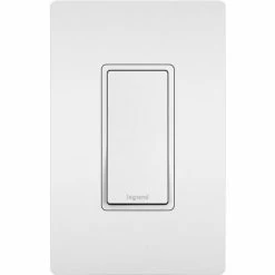 Legrand® Radiant® Single Pole Switch, 15A, 120/277V, White - Pkg Qty 10