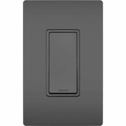 Legrand® Radiant® Single Pole 3 Way Switch, 15A, 120/277V, Black - Pkg Qty 10