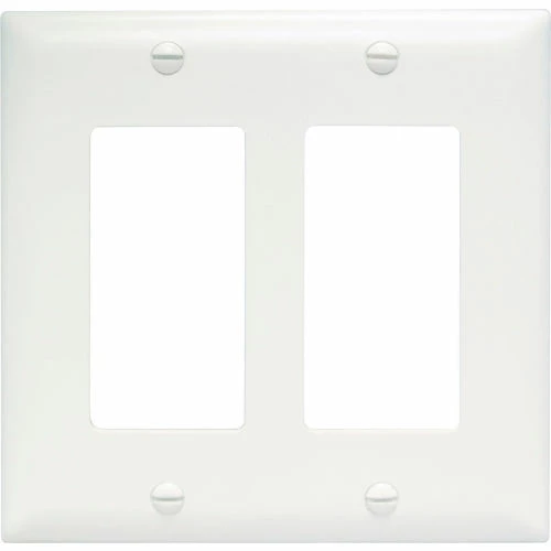 Legrand® Trademaster Decorator Wall Plate W/ Two Gangs, White - Pkg Qty 20 3 Legrand® Trademaster Decorator Wall Plate W/ Two Gangs, White - Pkg Qty 20