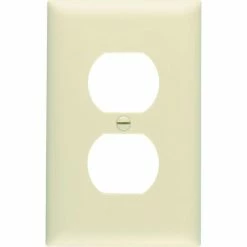 Legrand® Trademaster® Duplex Receptacle Openings Wall Plate W/ One Gang, Ivory - Pkg Qty 25