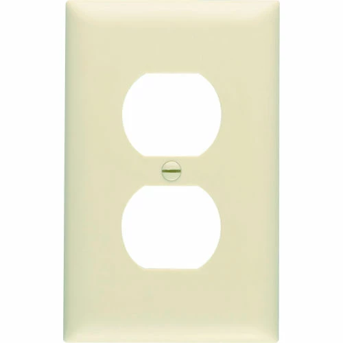 Legrand® Trademaster® Duplex Receptacle Openings Wall Plate W/ One Gang, Ivory - Pkg Qty 25 3 Legrand® Trademaster® Duplex Receptacle Openings Wall Plate W/ One Gang, Ivory - Pkg Qty 25