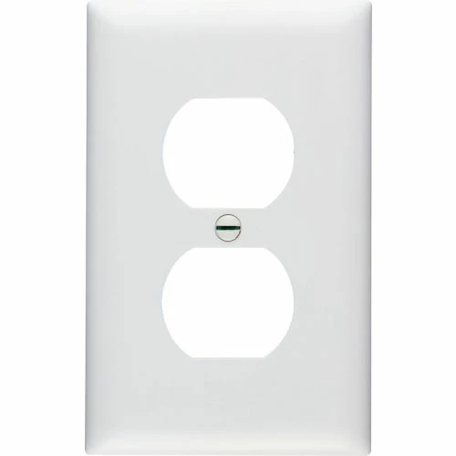 Legrand® TP8W Trademaster® Duplex Receptacle Openings Wall Plate W/ One Gang, White - Pkg Qty 25 3 Legrand® TP8W Trademaster® Duplex Receptacle Openings Wall Plate W/ One Gang, White - Pkg Qty 25