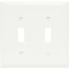 Legrand® Trademaster® Toggle Switch Openings Wall Plate W/ Two Gangs, White - Pkg Qty 20 -Switches, Receptacles & Sensors Sales LG7 TPJ2W 1