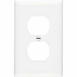 Legrand® Trademaster® Duplex Receptacle Openings Wall Plate W/ One Gang, White - Pkg Qty 20