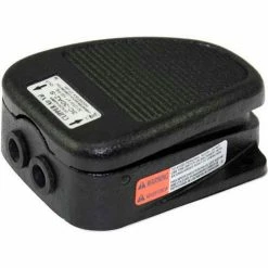 Linemaster 4C-30F2-S Airval Foot Switch, 4-Way Momentary, Black, Cast Iron